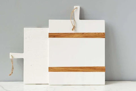 White Rectangle Charcuterie Board, Medium