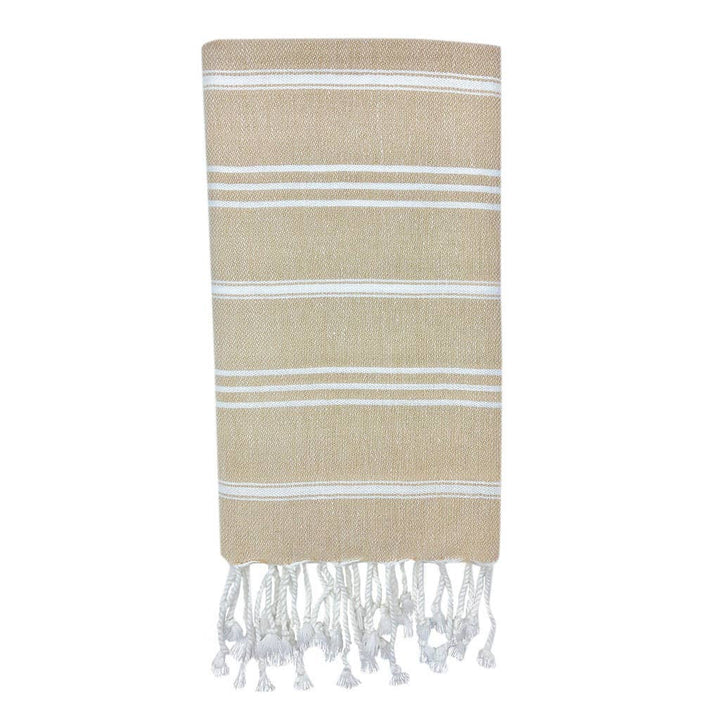 Beige turkish hand towel